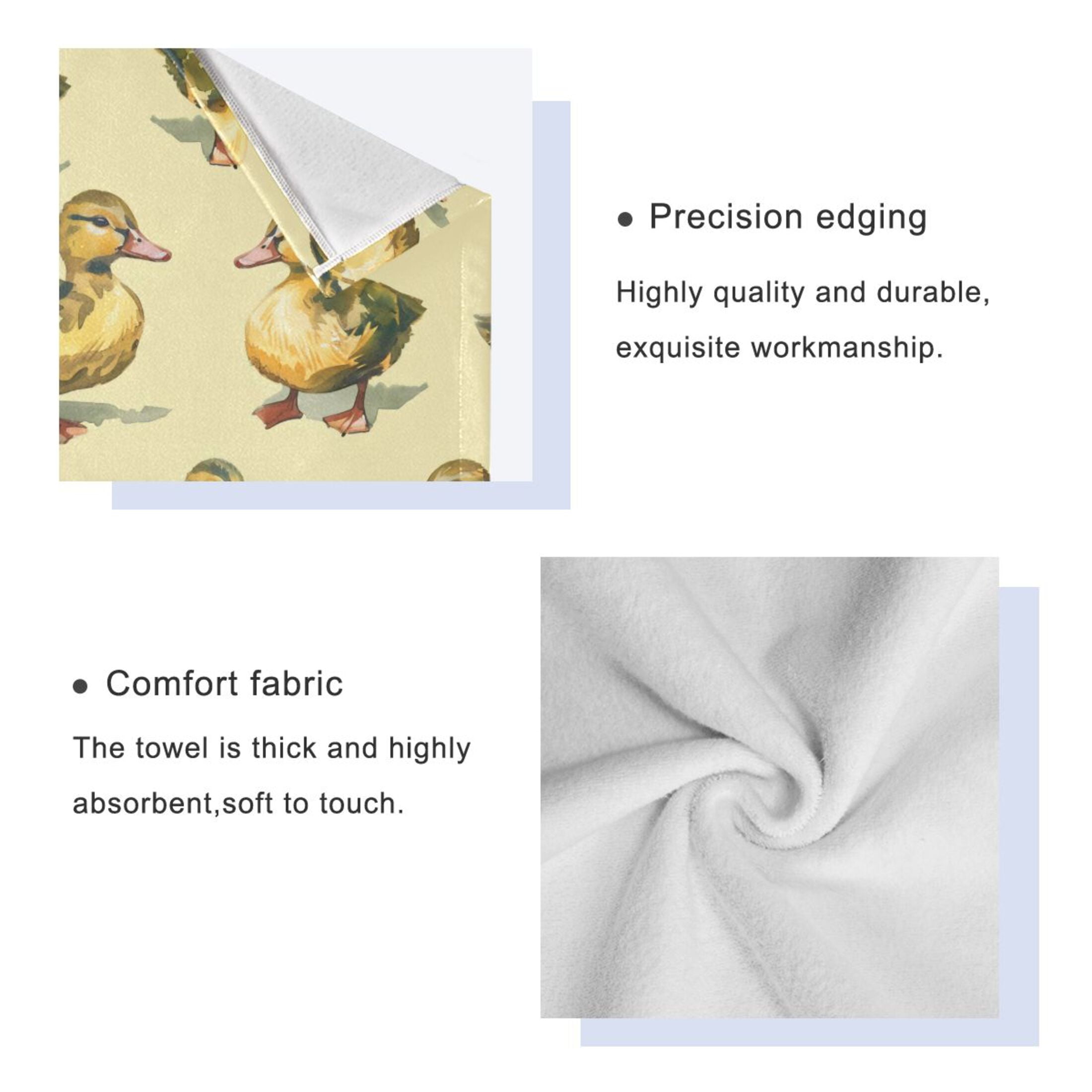 Three-Piece Towel Set Face Towel Towel Set Hand Towel Bath Towel Cotton Bath Towels Bath Towel Sets Hand Bath Towels Green Duck