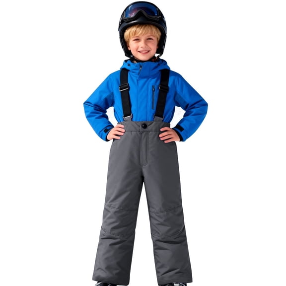 Mercatoo Kids Girls Boys Waterproof Insulated Winter Ski Bib Overalls Toddler Adjustable Straps Ski Jumpsuit for Outdoor Sports Daily Wear Winter Warmth and Skiing