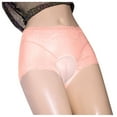 thumbnail image 2 of Men's Underwear 3D Stereoscopic Lace High Waist Mesh Jockstrap with Cushioning Slings and Transparent Design for Comfort and Support Beige M, 2 of 3