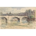 thumbnail image 3 of Carel Nicolaas Storm van 's-Gravesande 24x16 Black Modern Framed Museum Art Print Titled - Bridge Over the Seine, Paris (1903), 3 of 5