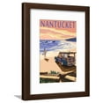 thumbnail image 1 of Nantucket, Massachusetts  Woody on Beach, Framed Art Print Wall Art by Lantern Press Sold by Art.Com, 1 of 5