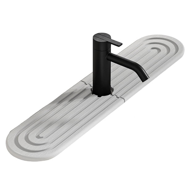 Billuyoard Tapete Ternal para fregadero, absorbente y de secado rápido, protector de grifo para fregadero de cocina, protector contra Juegos de accesorios de baño B 45*10 cm