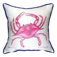 thumbnail image 2 of Betsy Drake ZP102 22 x 22 in. Pink Crab Extra Large Zippered Pillow, 2 of 4