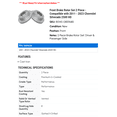 thumbnail image 2 of Front Brake Rotor Set 2 Piece - Compatible with 2011 - 2023 Chevy Silverado 2500 HD 2012 2013 2014 2015 2016 2017 2018 2019 2020 2021 2022, 2 of 2