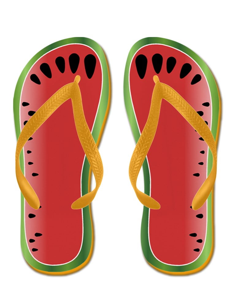 watermelon flip flops