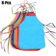 thumbnail image 2 of Kids' Apron Creative Solid Color Non-woven Painting Apron Kids Art Ssmock for Kitchen Classroom, 2 of 8