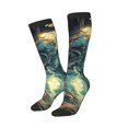 thumbnail image 3 of Salouo Enchanted Forest Skull Path Print Women's Men's Ankle Socks 1-pack Casual Athletic Socks for Unisex Adult Moisture-Wicking Socks for Daily Wear/Running/Sport, 3 of 8