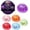 Pumpkin-6PCS, variant on Halloween Bat Mystery Dumpling Squishy Blind Box,Spooky Fanged Red-Eye Slow Rising Sensory Fidget Toy,with Purple Steamer Display Base for Holiday Party Favors