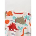 thumbnail image 4 of WIBACKER 2-7T Toddler and Little Boy's French Terry Cotton Tops Kids Crewneck Long Sleeve Pullover Sweatshirt - Dinosaur, 4 of 10