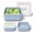 Light Blue, variant on AIMAIAIMAI Square Soap Travel Case, Fits 5 oz Square Bar Soap and Most Standard Bar Soaps, Silicone Soap Holder with Built-In Drain Ridges, Blue