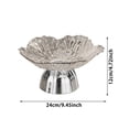 thumbnail image 3 of Pedestal Fruit Bowl Fruit Plate Multipurpose Food Snack Storage Tray, Snack Holder for Kitchen Countertop, for Living Room Dining Table Centerpiece Use, 3 of 6