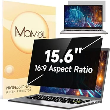 15.6 Inch Laptop Privacy Screen Filter for 16:9 Widescreen Display, Eye Protection Anti Glare & Blue Light Filter, Privacy Screen Protector for 15.6" Laptop