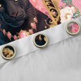 thumbnail image 4 of jejeloiu Safari Animal Cheetah Blackout Curtains Set of 2 (52x84 Each),Cute Flower Window Curtains,Pink Country Floral Curtains and Drapes For Girls Teens,Luxury Bedroom Decor, 4 of 6