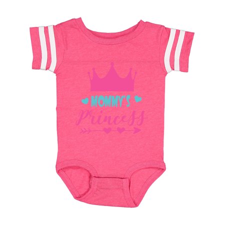 

Inktastic Mommy s Princess Crown Hearts - Pink Blue Gift Baby Girl Bodysuit