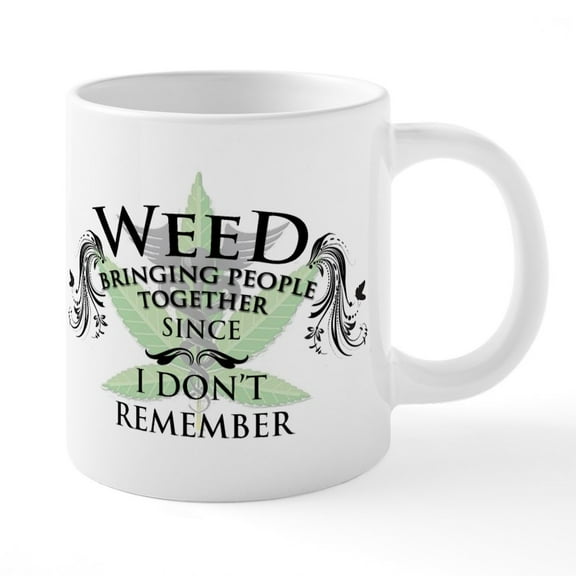 CafePress - Weed 1 - 20 Oz White Ceramic Mega Mug