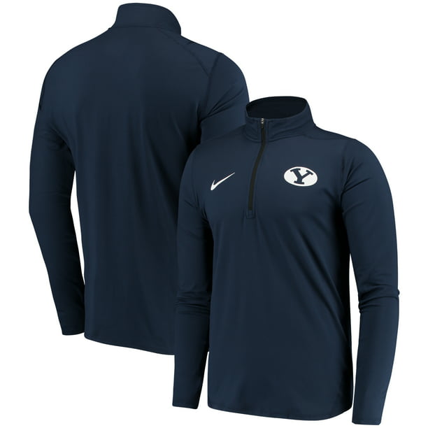 BYU Cougars Nike Element Performance Half-Zip Pullover Jacket - Navy ...
