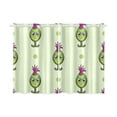 thumbnail image 3 of MKHERT Cute Monster Window Curtain Kitchen Curtain 26x39 inch,Two Piece, 3 of 3
