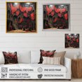 thumbnail image 4 of Designart "Drama of Red and Black Expressionist Theater" Fashion Wall Art - Modern Red Theater Entryway Wall Art Print, 4 of 6