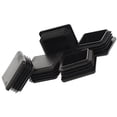 thumbnail image 3 of (Pack of 4) 2" Square ( 14 - 20 Ga 1.84" - 1.93" ID ) Black Plastic Tubing Plug, 2 Square Inch End Cap 2"x2" - Steel Fence Post Pipe Tube Cover Insert | - End Caps for Fitness Equipment, 3 of 4