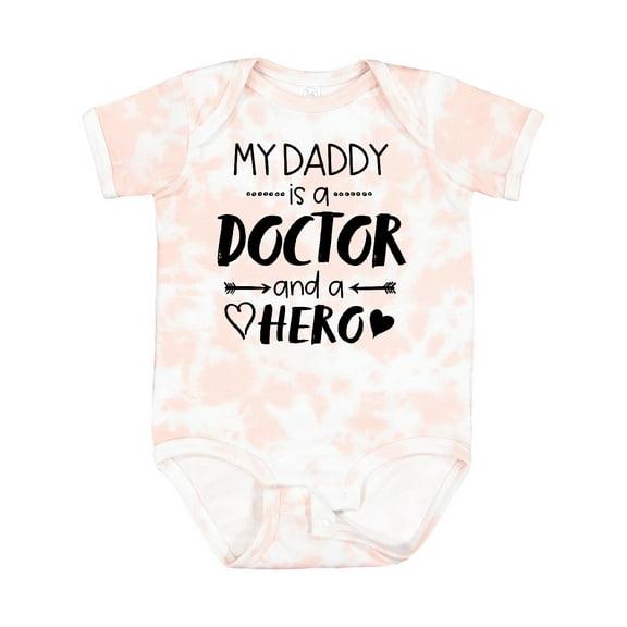 Inktastic My Daddy is a Doctor and a Hero Boys or Girls Baby Bodysuit