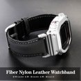 thumbnail image 4 of Correa de reloj de cuero y nailon de fibra DW-5600 para Casio DW5600 GW-B5600 GW-M5610 GA2100 GA2110 Correa de lona Correa de reloj Pulsera deportiva, 4 of 5