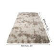 thumbnail image 3 of AuroraX Non-Slip Backing Bedroom Area Rug Shaggy Khaki Ultra Soft Plush Bathroom Rug 31x78 Inch Contemporary Tie-Dye, 3 of 5