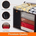 thumbnail image 4 of Lifewit 6-Pack Clothes Storage Bag, Storage Bins for Clothes, Blankets, Comforters, 60L, Black, 4 of 6