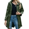 thumbnail image 2 of Arvbitana Women Light Rain Jacket Waterproof Active Outdoor Trench Raincoat with Hood Ladies Lightweight Windproof Windbreaker Outerwear Coat With Pockets, 2 of 5