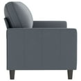 thumbnail image 2 of vidaXL 3-Seater Sofa Dark Grey 180 cm Velvet, 2 of 5