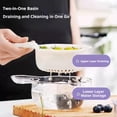 thumbnail image 2 of Fruit Washer Strainer Bowl with Handle,2 in 1 Fruit Washing Bowl with Strainer,Dual-Layer Veggie Colander Draining Basket,Vegetable Washing Draining Basket for Mini Berry Grape Washer, 2 of 10