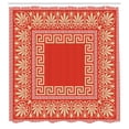 thumbnail image 2 of Ambesonne Greek Shower Curtain, Antique Grecian Pattern Print, 69"Wx70"L, Vermilion Ecru, 2 of 4