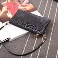 thumbnail image 5 of Women Crocodile Pattern Solid Color Zipper Crossbody Shoulder Bag Phone Holder, 5 of 8