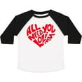 thumbnail image 3 of Inktastic All You Need is Love Red Heart Shape Boys or Girls Toddler T-Shirt, 3 of 5