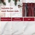 thumbnail image 7 of Christmas Rustic Valances for Windows, 54 x 18in, Farmhouse Wreath Cow Red Wood Grain Design Rod Pocket Kitchen Valance Curtain Light Filtering Window Treatments for Living Room Bedroom, 1 Panel, 7 of 7