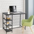 thumbnail image 2 of Topbuy Industrial Wood Bar Table Counter Dining Pub Table with Storage Shelves, 2 of 5