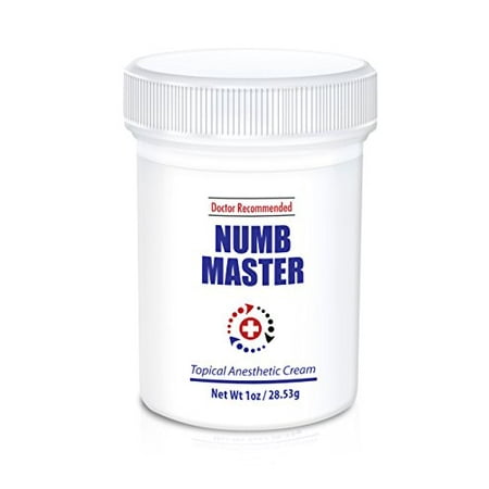 Topical Anesthetic - Numb Master 5% Topical Anesthetic Lidocaine Cream (1 Oz) - Doctor Recommended