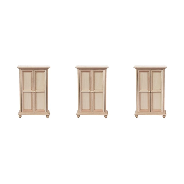 Vogacara Mini vitrina para casa, casilleros de de doble puerta DIY en miniatura, accesorio de muebles Retro de microescena, sala de estar de color Type1 NO1 Vogacara CBP481101