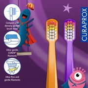 Curaprox CS 5460 Kids Superheroes Edition 2024, 2 pcs, Ultra Soft & Gentle Toothbrush for Kids