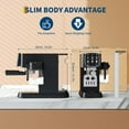 thumbnail image 5 of BouPower 20 Bar Fully Automatic Espresso Machine, Compact Coffee Maker with Integrated Grinder, Milk Frother & Touchscreen, Adjustable Temperature for Cappuccino & Latte, 5 of 6
