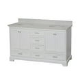 thumbnail image 2 of Harper 60" Double Bathroom Vanity with White Cabinet and Quartz Top, 2 of 8