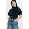 thumbnail image 2 of Free People Womens Claudia Velvet Mock Neck Top, 2 of 6