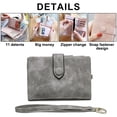 thumbnail image 3 of Womens Small Wallets Ladies Wristlet with Card slots Zipper Coin Purse, Credit Card Purse Wallet, 3 of 6