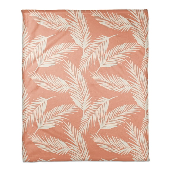 Creative Products Nature Palm Coral 50x60 Coral Fleece Blanket