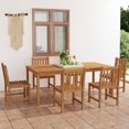 thumbnail image 1 of vidaXL 7 Piece Garden Dining Set Solid Teak Wood, 1 of 5