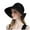 Black, variant on Korean Style Women's Sun Hat Wide Brim UPF Foldable Travel Beach Sunshade Visor for Outdoor Activities Beige One Size