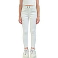thumbnail image 3 of SGFCWSX Girls Super Skinny Jeans, Teens Stretchy Denim Pants with Pockets High Waist Trendy Casual Jeggings White Size 14-15Years, 3 of 9
