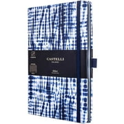 Castelli QC6BM-001 Shibori Medium A5 Notebook, Ruled, Jute