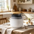 thumbnail image 5 of 4 Pack Nesting Plastic Mixing Bowls with Handle Pour Spout Non Slip Base Stackable Storage Bowls for Baking Cooking Prep Salad Kitchen Food Storage, 5 of 8