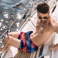 thumbnail image 2 of luoweisi Men's Beach Shorts Quick Dry Swim Trunks with Mesh Lining Galaxy XL, 2 of 5