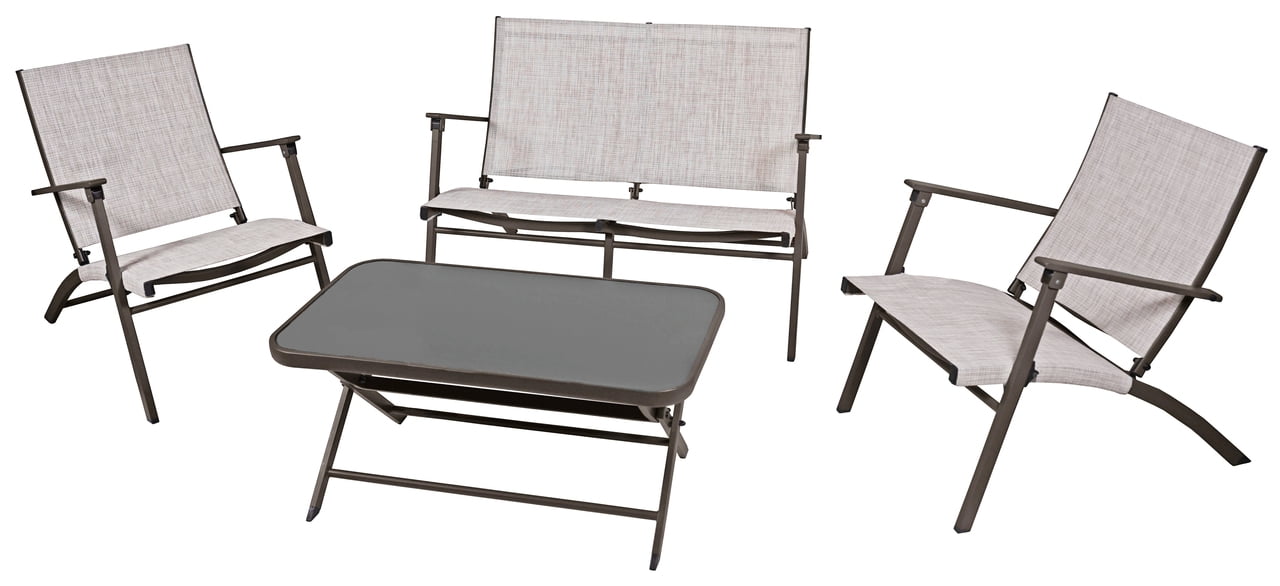 Letright Industrial 270131 Four Seasons Novara Steel Folding Patio Set